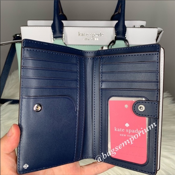 Kate Spade Leather Satchel Crossbody / Wallet Set - Picture 13 of 14